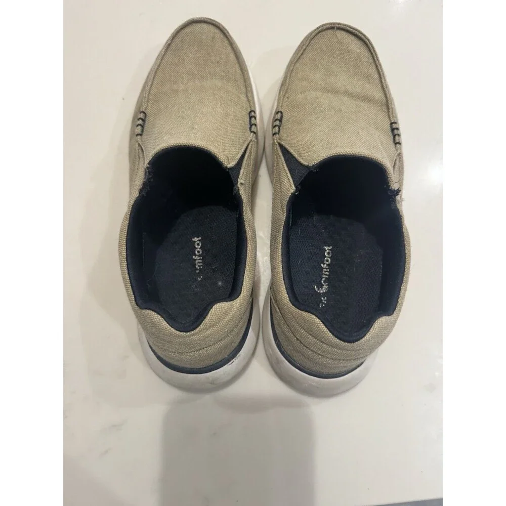 Men's OrthoComfoot Beige Loafers Slip-on Size 9 Eu 42